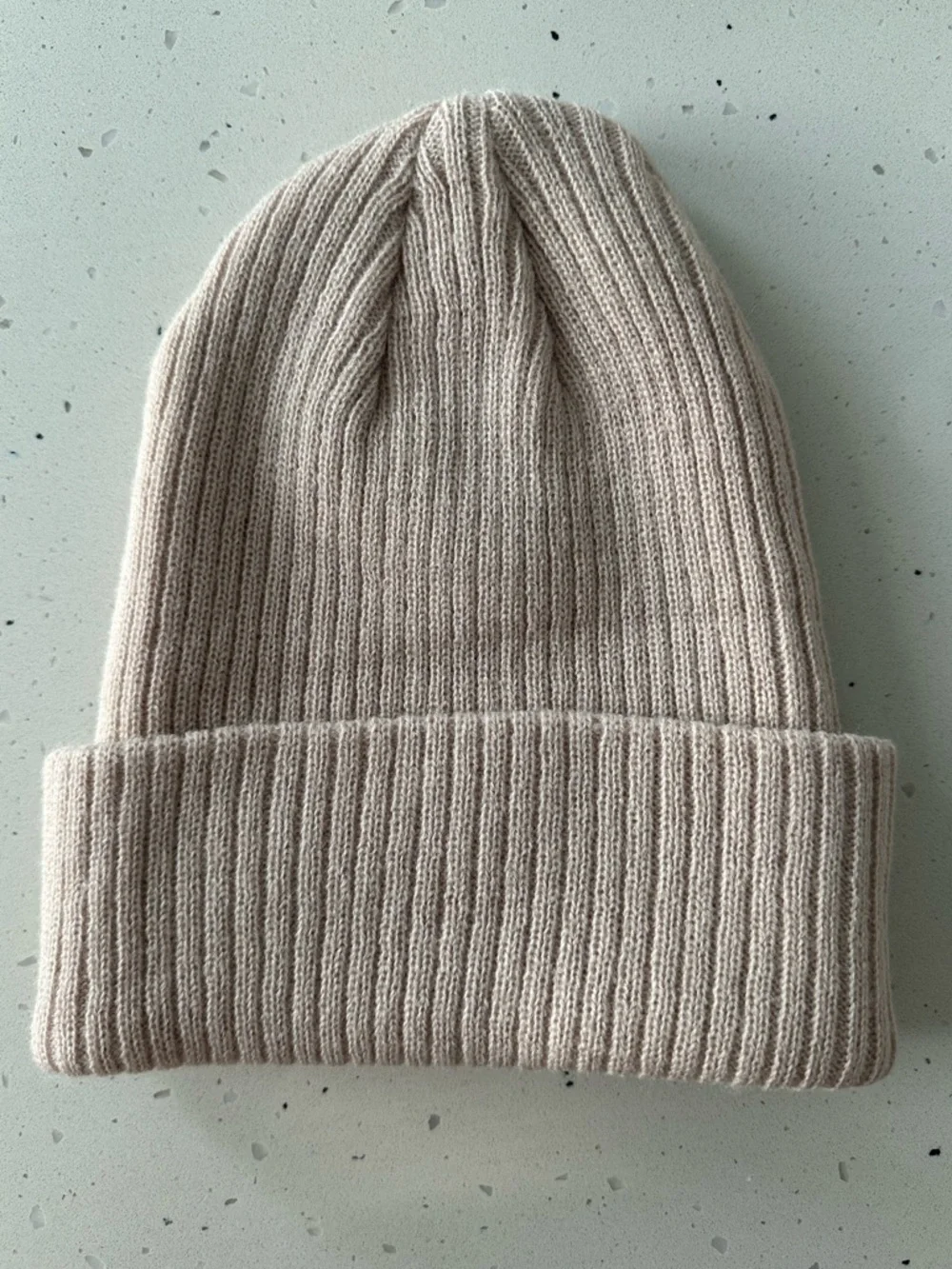 NEW Zenana Ash Mocha Black Bow Embroidered Ribbed Knit Beanie